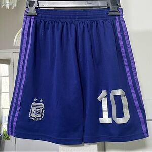 Kids Soccer Blue and Purple Shorts Messi Argentina